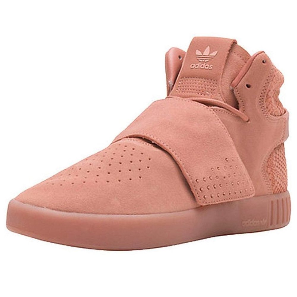 ADIDAS Originals TUBULAR Invader Strap Raw Pink Suede Size 8.5 Men